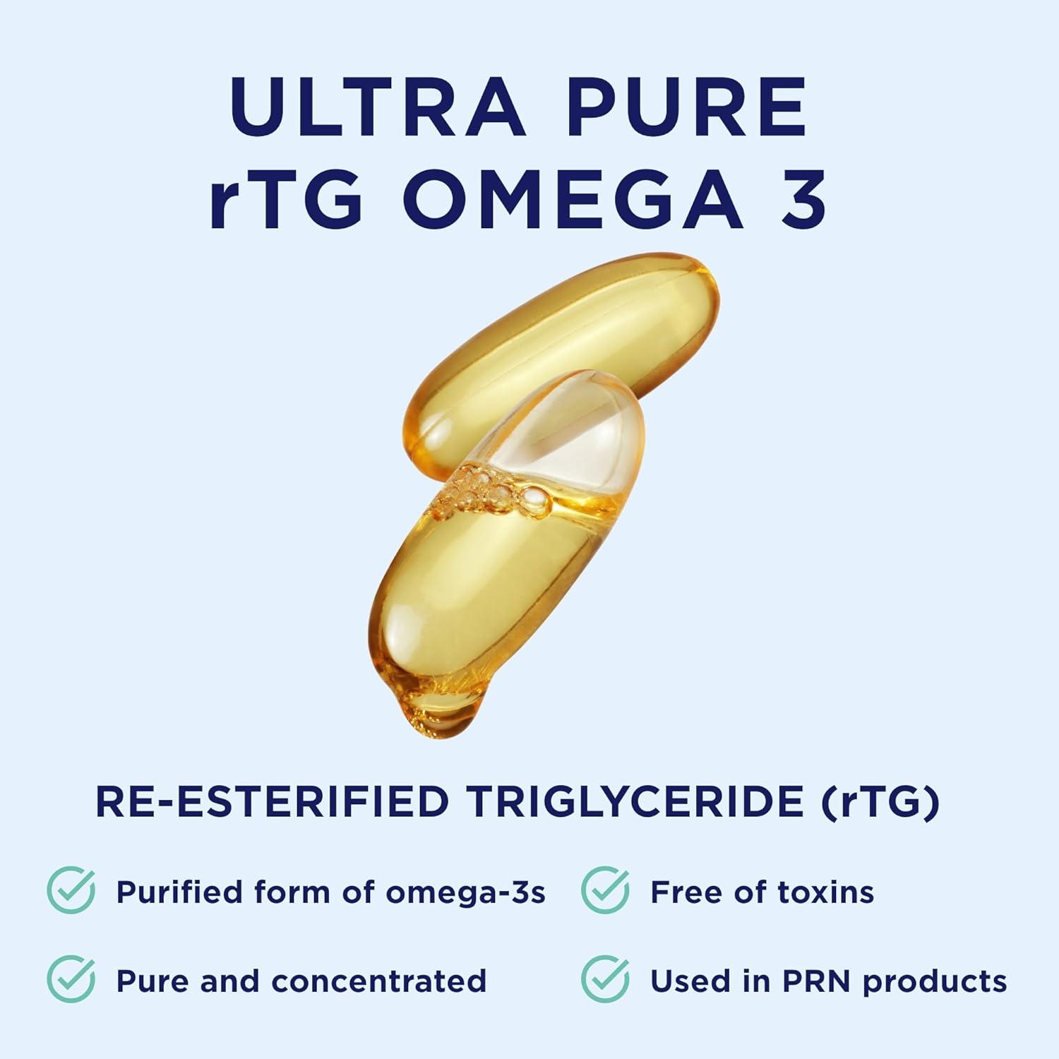 image:imageDE Omega Benefits Liquid Supplement 67 oz 40Day Supply ReEsterfied Omega 3 Triglyceride Form with 1680mg EPA 560mg DHA amp Vitamin D for Dry Eyes40 Day Supply