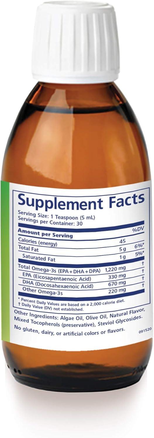 image:imageOmegaV Benefits Liquid Omega 3 Supplement 5 oz 30Day Supply Vegan Supplement with 1000mg EPA amp DHA for Eye Health5 Fl Oz Pack of 1
