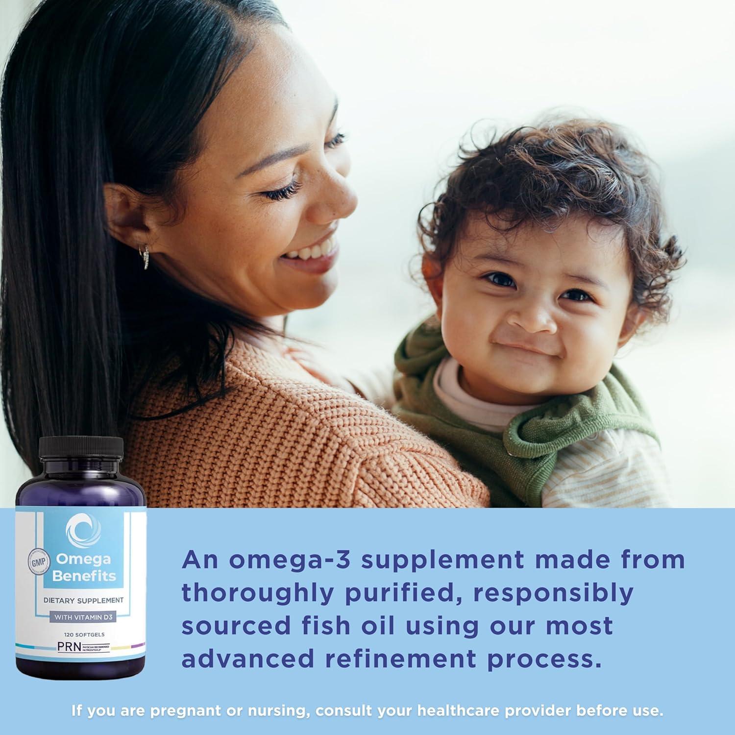 image:imagePRN Omega 3 Supplement 120 Softgels 30Day Supply Fish Oil Omega 3 Supplements with 1680 mg EPA amp 560 mg DHA rTG Omega3 Vitamin D for Skin Joint Brain Eye amp Heart Health240 Count Pack of 1
