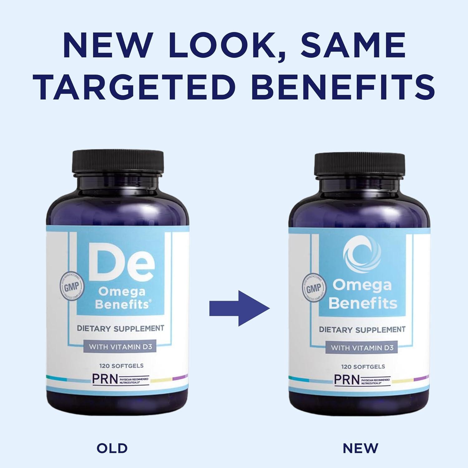 image:imagePRN Omega 3 Supplement 120 Softgels 30Day Supply Fish Oil Omega 3 Supplements with 1680 mg EPA amp 560 mg DHA rTG Omega3 Vitamin D for Skin Joint Brain Eye amp Heart Health120 Count Pack of 1