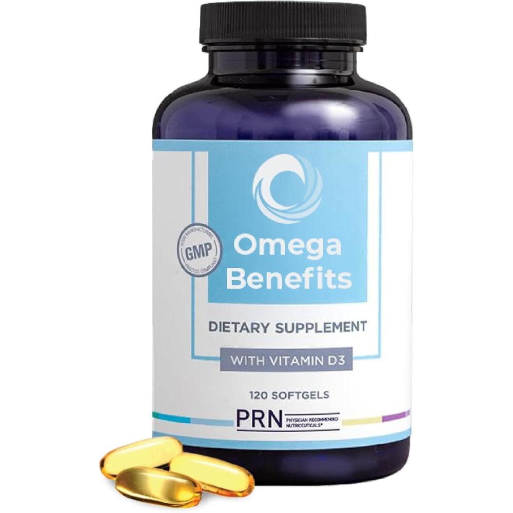 image:imagePRN Omega 3 Supplement 120 Softgels 30Day Supply Fish Oil Omega 3 Supplements with 1680 mg EPA amp 560 mg DHA rTG Omega3 Vitamin D for Skin Joint Brain Eye amp Heart Health120 Count Pack of 1